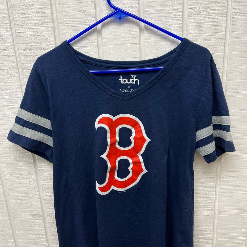 Touch by Alyssa Milano Kids Navy Tee with Red and White Logo